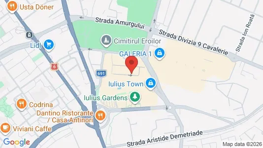 Apartments for rent i Timişoara - kort over placeringen