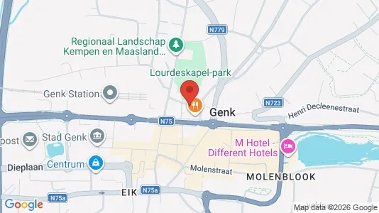 Apartments for rent i Genk - kort over placeringen