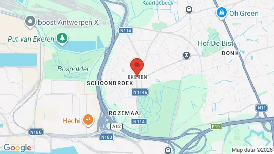 Houses for rent i Antwerp Ekeren - kort over placeringen