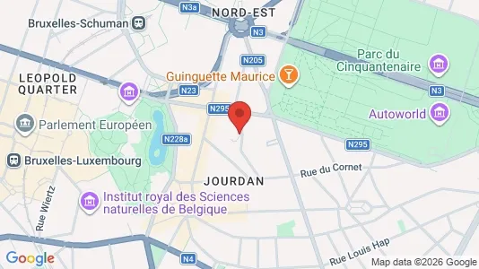 Apartments for rent i Brussels Etterbeek - kort over placeringen