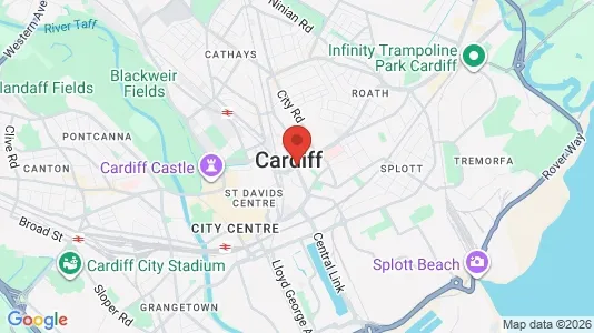 Apartments for rent i Cardiff - South Glamorgan - kort over placeringen