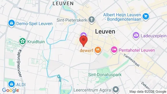 Apartments for rent i Leuven - kort over placeringen