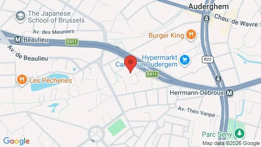 Apartments for rent i Brussels Oudergem - kort over placeringen