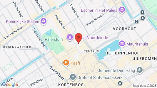 Apartments for rent i The Hague Centrum - kort over placeringen