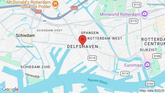 Apartments for rent i Rotterdam Delfshaven - kort over placeringen