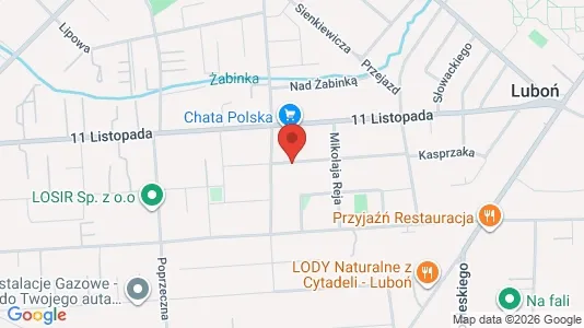Apartments for rent i Poznański - kort over placeringen