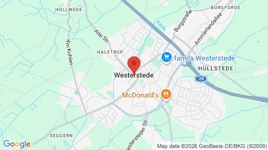 Houses for rent i Ammerland - kort over placeringen