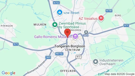 Houses for rent i Tongeren - kort over placeringen