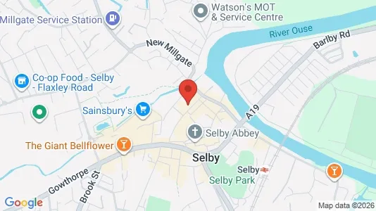 Apartments for rent i Selby - North Yorkshire - kort over placeringen