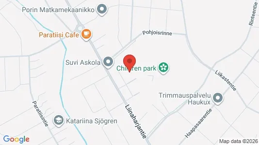 Apartments for rent i Pori - kort over placeringen