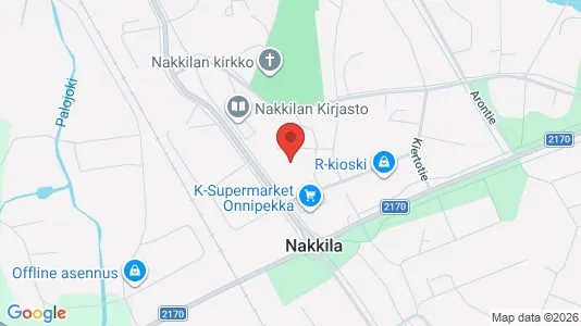 Apartments for rent i Nakkila - kort over placeringen