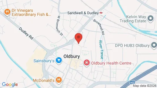 Apartments for rent i Oldbury - West Midlands - kort over placeringen
