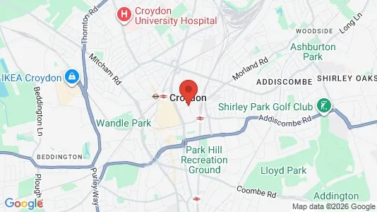 Houses for rent i Croydon - Surrey - kort over placeringen