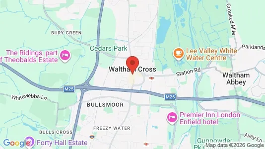 Apartments for rent i Waltham Cross - Hertfordshire - kort over placeringen