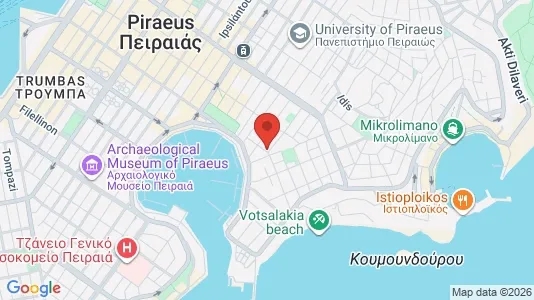 Apartments for rent i Piraeus - kort over placeringen
