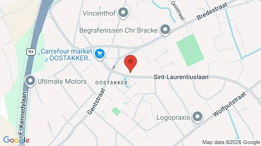 Apartments for rent i Gent Oostakker - kort over placeringen