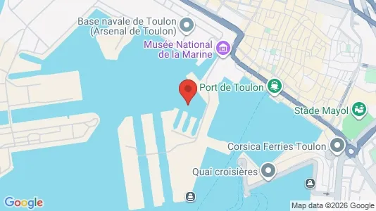 Apartments for rent i Toulon - kort over placeringen