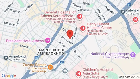 Apartments for rent i Athens Ampelokipoi - kort over placeringen