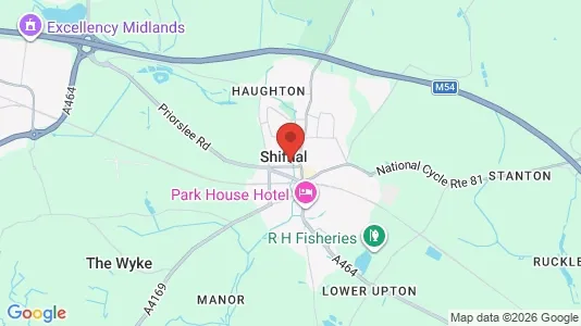 Houses for rent i Shifnal - Shropshire - kort over placeringen