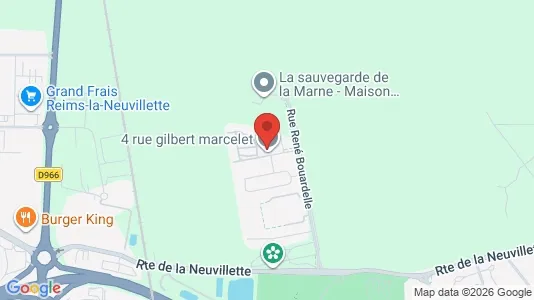 Apartments for rent i Reims - kort over placeringen