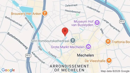 Apartments for rent i Mechelen - kort over placeringen