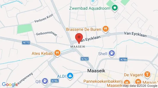 Apartments for rent i Maaseik - kort over placeringen
