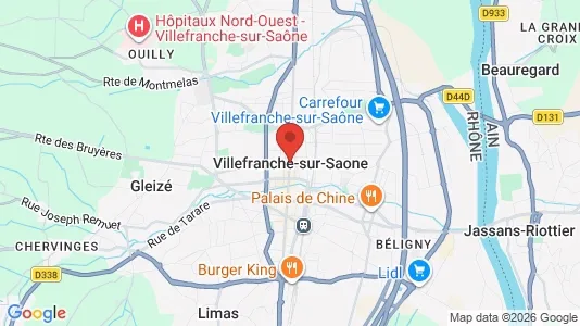 Houses for rent i Villefranche-sur-Saône - kort over placeringen