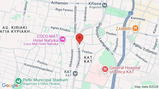 Apartments for rent i Kifisia - kort over placeringen