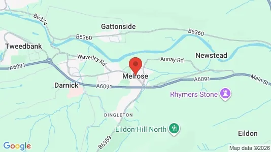 Apartments for rent i Melrose - Roxburghshire - kort over placeringen