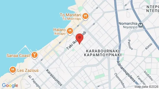Apartments for rent i Kalamaria - kort over placeringen