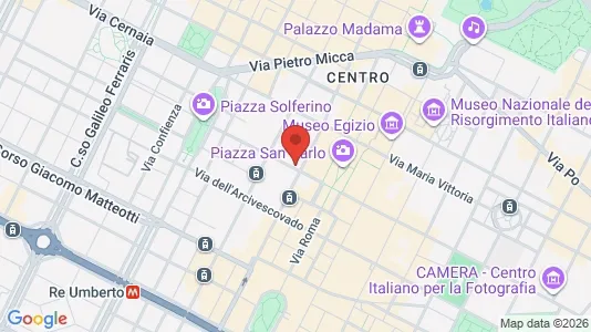 Apartments for rent i Turin - kort over placeringen