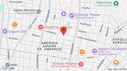 Apartments for rent i Athens Agios Nikolaos - kort over placeringen