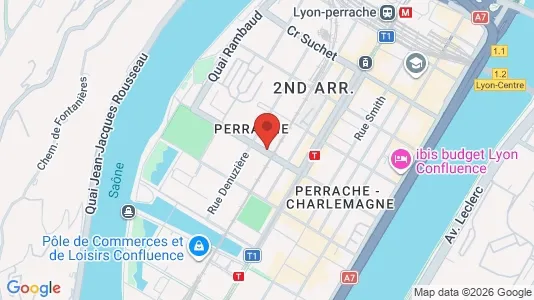 Apartments for rent i Lyon - kort over placeringen