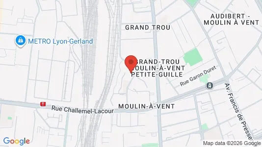Apartments for rent i Lyon - kort over placeringen