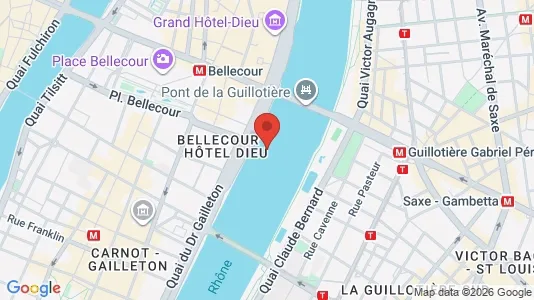 Apartments for rent i Lyon - kort over placeringen