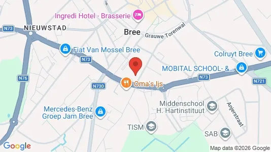 Apartments for rent i Bree - kort over placeringen