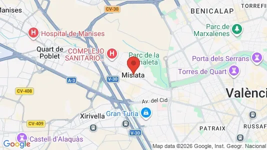 Apartments for rent i Mislata - kort over placeringen