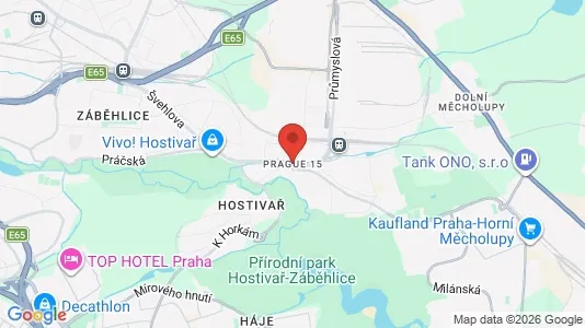 Apartments for rent i Prague 15 - kort over placeringen