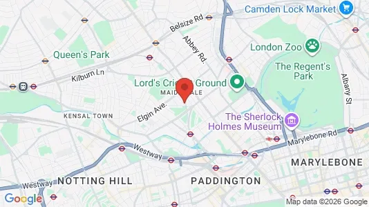 Apartments for rent i London W9 - kort over placeringen