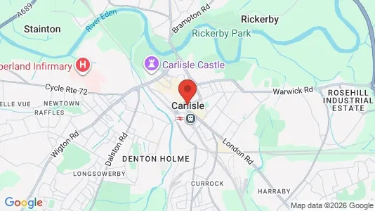 Houses for rent i Carlisle - Cumbria - kort over placeringen