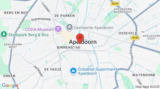 Apartments for rent i Apeldoorn - kort over placeringen
