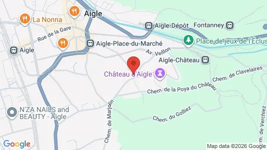 Apartments for rent i Aigle - kort over placeringen