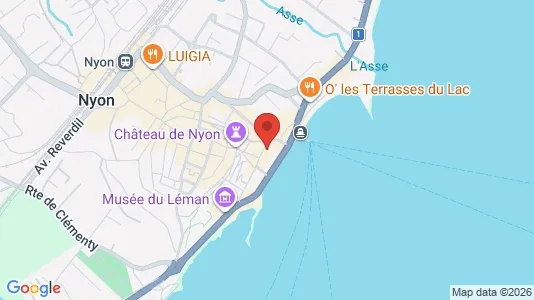 Apartments for rent i Nyon - kort over placeringen