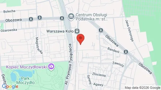 Apartments for rent i Warszawa Wola - kort over placeringen