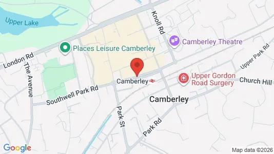 Apartments for rent i Camberley - Surrey - kort over placeringen