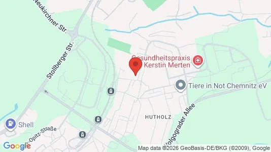 Apartments for rent i Chemnitz - kort over placeringen
