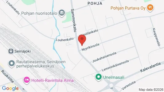 Apartments for rent i Seinäjoki - kort over placeringen