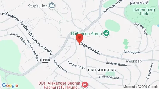 Apartments for rent i Leonding - kort over placeringen