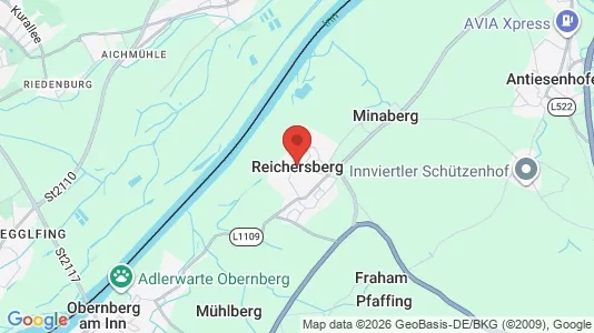 Rooms for rent i Reichersberg - kort over placeringen