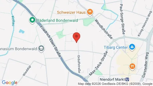 Apartments for rent i Hamburg Eimsbuttel - kort over placeringen